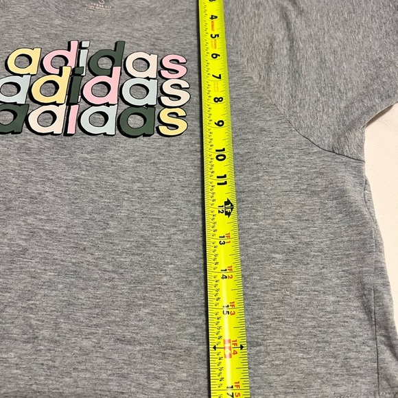 Adidas Women's Gray Graphic Tee - Picture 6 of 14